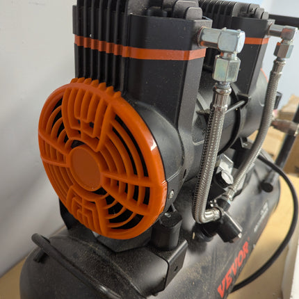 VEVOR 4.8 Gallon Air Compressor, 1.2HP 2.2 CFM@90PSI Oil Free Air Compressor Tan