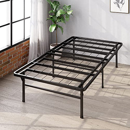 Zinus Twin Bed Frame - SmartBase 14 Inch Deluxe Metal Bed Frame with Steel Slat