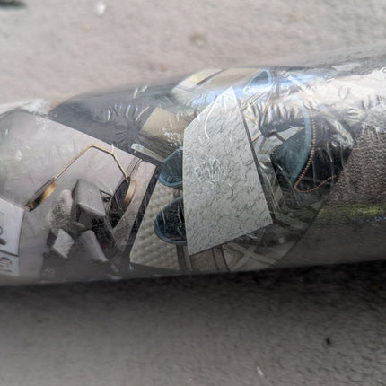 3yecao 48"×79" Extra Wide Thick Dark Blue Grey Cracked Concrete Wallpaper Peel a