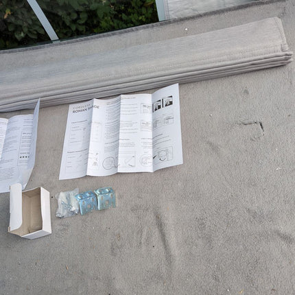 Everyday Celebration Roman Shades for Windows, Cordless Room Darkening Roman Win