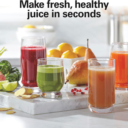 Hamilton Beach Juicer Machine, Big Mouth Large 3 inch Feed Chute for Whole Fruit