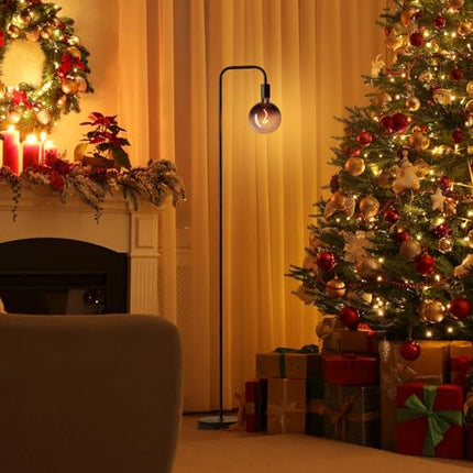 ONEWISH Floor Lamp for Living Room - Minimalist Industrial Standing Lamp with Mo