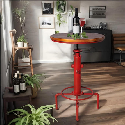 American Antique Industrial Solid Wood Water Pipe Design Cafe Coffe Industrial B