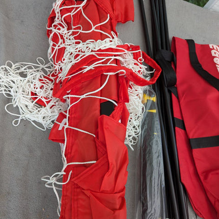 BaseGoal Soccer Goal,Soccer Net,Soccer Goals for Backyard,with Bow Frame,Collaps