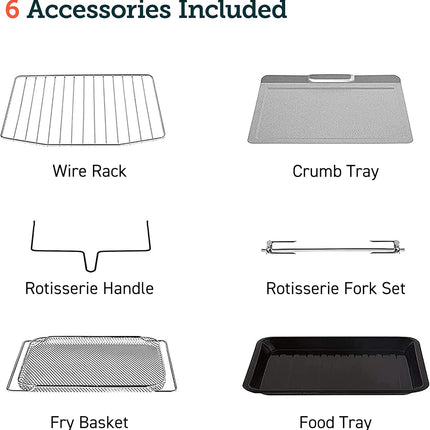 COSORI Air Fryer Toaster Oven, 12-in-1 Convection Oven Countertop with Rotisseri