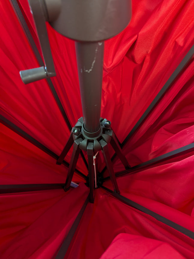 SONGMICS Patio Umbrella, 9 ft Outdoor Table Umbrella, Deck Umbrella, with 8 Ribs