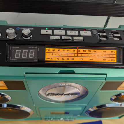 Studebaker Sound Station Portable Stereo Boombox with Bluetooth/CD/AM-FM Radio/C