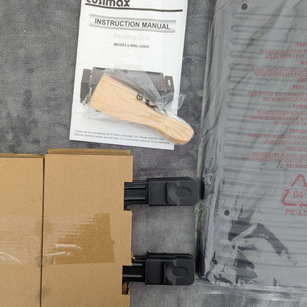 CUSIMAX Raclette Grill Korean BBQ Grill, Portable Raclette Table Grill Electric