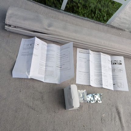 Everyday Celebration Roman Shades for Windows, Cordless Room Darkening Roman Win