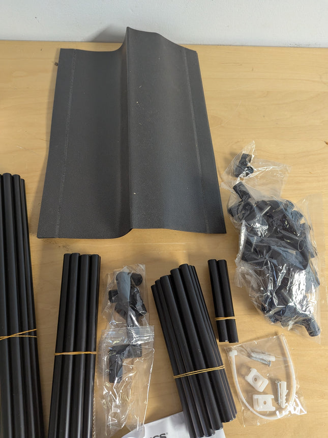 SONGMICS 4-Tier Shoe Rack, Shoe Storage Organizer with Metal Frame, Black ULSR00