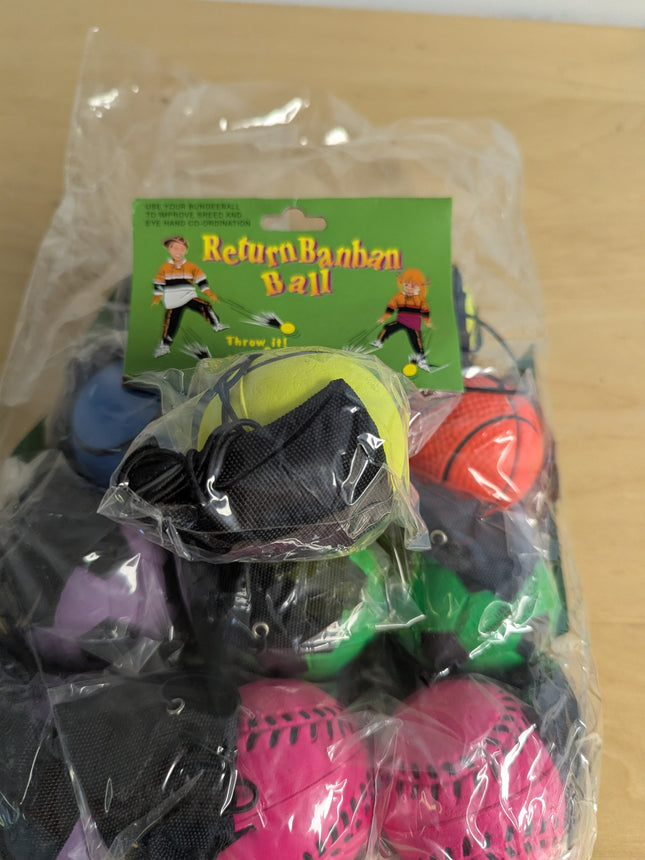 Return Ball 24 balls with elastic string Wrap around finger and throw     Perfec