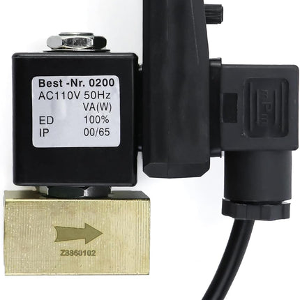 QWORK Automatic Timed Condensate Drain Valve, 4 Pack 1/2" Ac110v 2-Way Direct-Ac