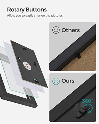 SONGMICS 4x6 Collage Picture Frames, 12-Pack Picture Frames Collage for Wall Dec