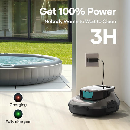 AIPER Robotic Pool Cleaner, Cordless Pool Robot Vacuum, Automatic Cleaning with