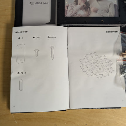 SONGMICS Collage Picture Frames, 10 Frames for 4x6 Photos, Collage Photo Frames