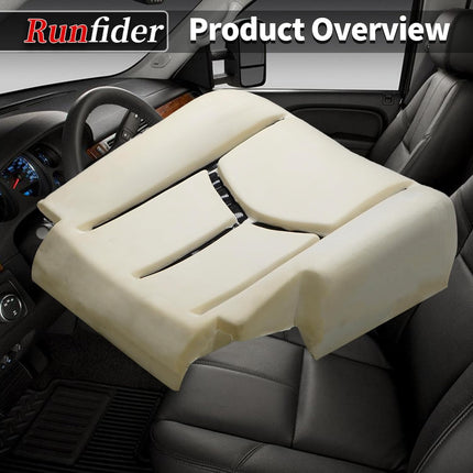 Runfider Driver Side Bottom Replacement Seat Foam Cushion Seat Foam Pad Compatib