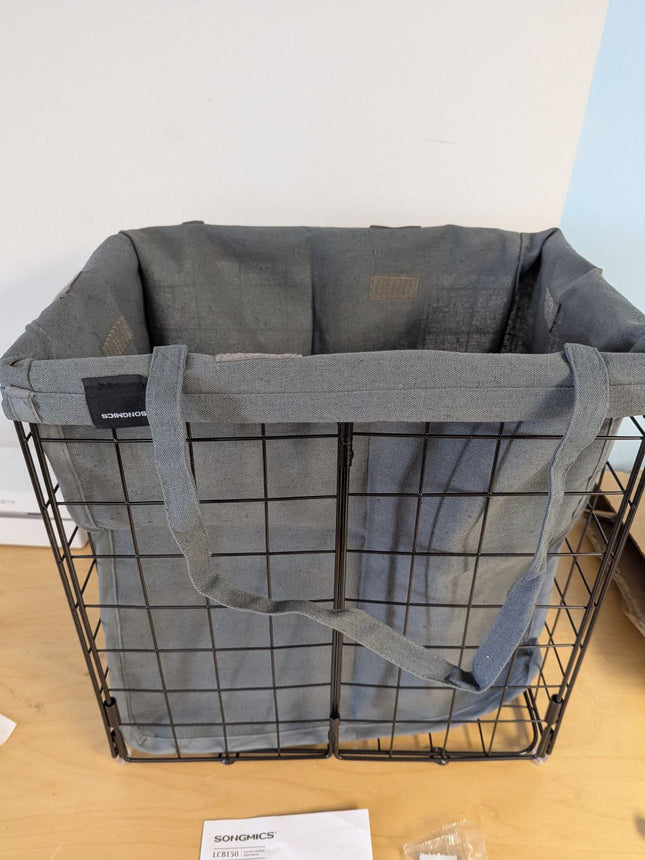 SONGMICS LCB150G01 Collapsible Laundry Hamper, Removable Washable Laundry Bag, W