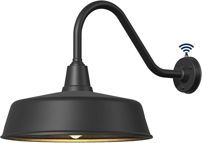 Ytzlvw 24Inch Large Outdoor Gooseneck Barn Lights from Dusk to Dawn, Extended Ar