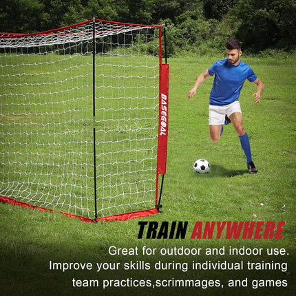 BaseGoal Soccer Goal,Soccer Net,Soccer Goals for Backyard,with Bow Frame,Collaps