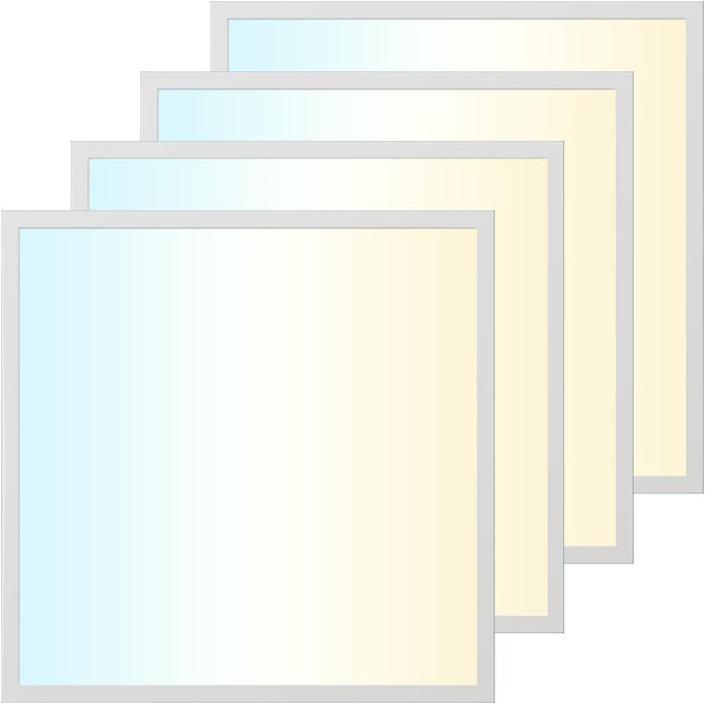 DAKASON 2x2 LED Flat Panel Lights Surface Mount 50W to 25W Selectable, 3500K 400