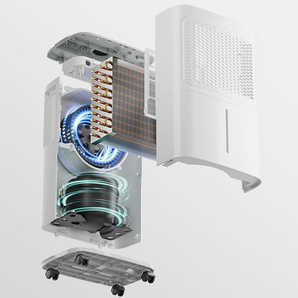 Dehumidifier for Home Basement Max 34 Pint 2500 Sq.Ft Small Quiet Portable Dehum