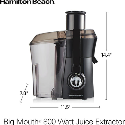 Hamilton Beach Juicer Machine, Big Mouth Large 3 inch Feed Chute for Whole Fruit