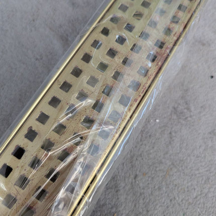 Nicmondo Linear Shower Drain 24 Inch, Bathroom Rectangular Floor Drain with Remo