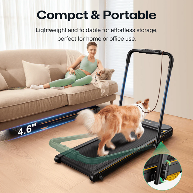 UREVO Strol 2E Smart Treadmill: Compact 2.25HP Foldable Treadmill