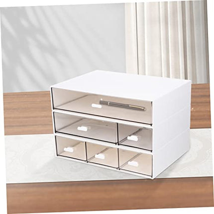 MOKKHNB 3pcs Multipurpose Desktop Storage Box Multi Organizer for Office and Pla