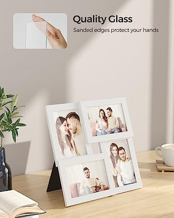 SONGMICS Collage Picture Frames, 4x6 for Wall Decor 4 Pack, Family Photo Collage