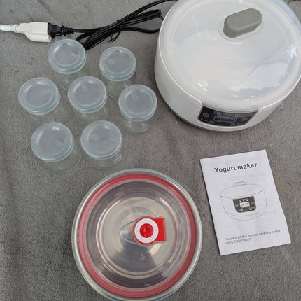 Probiotic Yogurt Machine Fully Automatic Yogurt Machine 1.2L, Timer and Constant