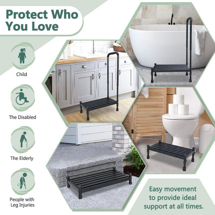 Medical Step Stool with Handle for Elderly SUV Car Step Stool Standing Assist Ai