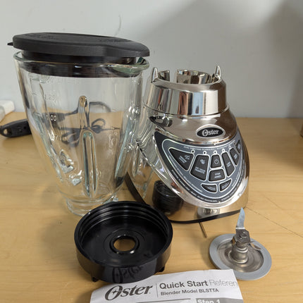 FOR PARTS Oster Pro 500 Blender with 2 Pre-Programmed Settings and 6-Cup Glass J