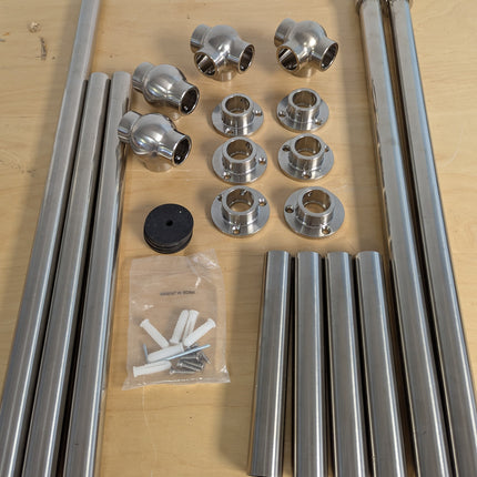 Signature Hardware SH663002PN Brass Console Stand for 30" Basin - Polished Nicke