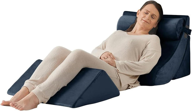 Axelrod Orthopedic Bed Wedge Pillow Set, Post Surgery Foam for Back, Neck and Le