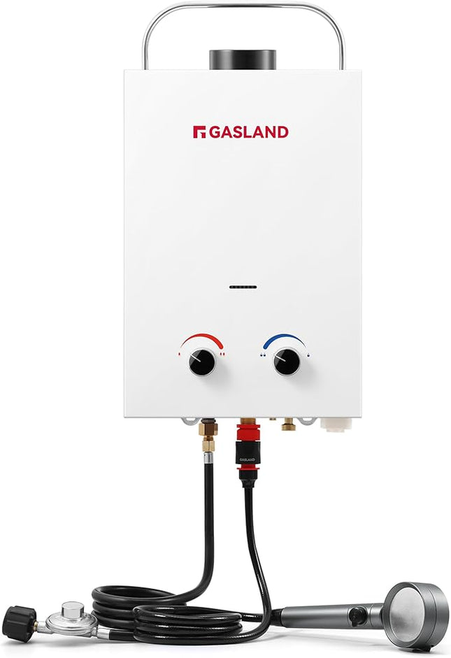 GASLAND Outdoors BS158 1.58GPM 6L Portable Gas Water Heater, Propane Tankless Wa