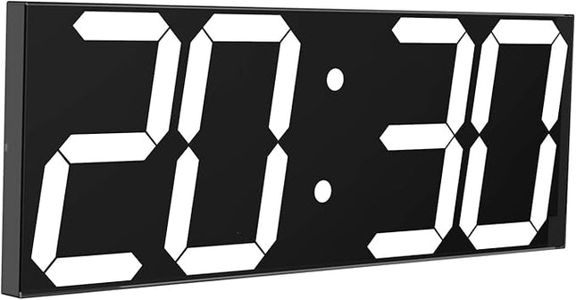 CHKOSDA 18''Digital Wall Clock,Large LED Wall Clock with 6” Numbers, Remote Cont
