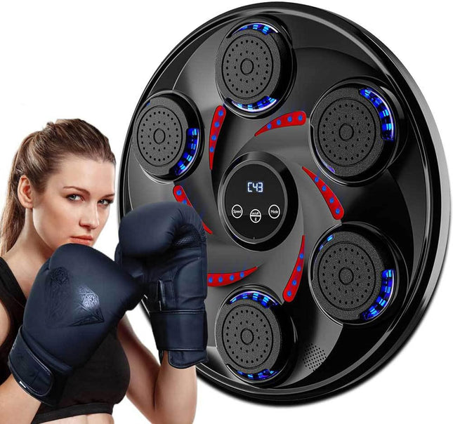 Music Boxing Machine, Wall Mounted Boxing Game with Gloves
