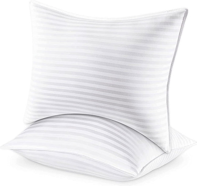 Premium Homes Collection Bed Pillows for Sleeping - Standard Size, Set of 2 - Co