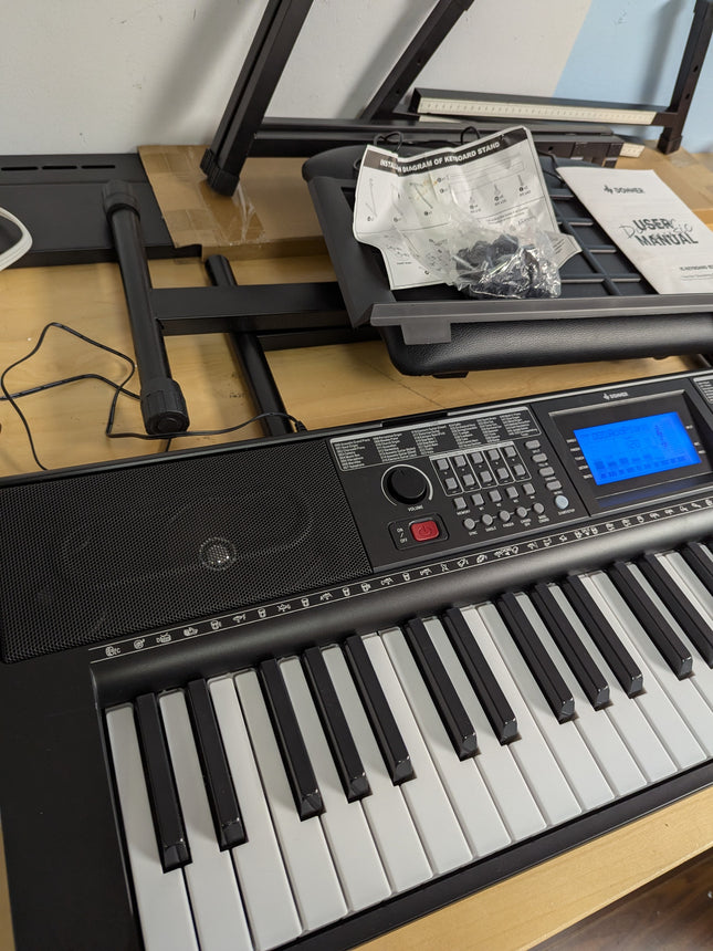 Donner Keyboard Piano 61 Key, Electric Keyboard Kit with 249 Voices, 249 Rhythms