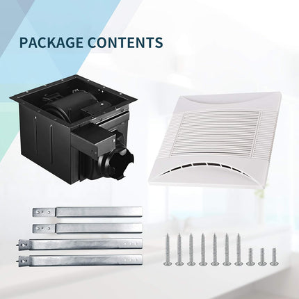 Tech Drive Super-Quiet 70 CFM, 0.3 Sone Bathroom Ventilation and Exhaust Fan (70