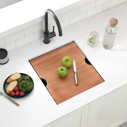 15 Inch Black Undermount Bar Sink, Swift Horse 15x17 Inch 16Gauge Black Stainles