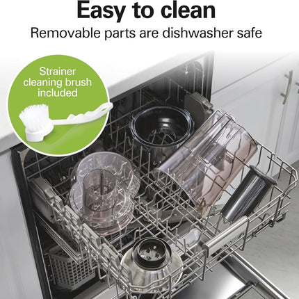 Hamilton Beach Juicer Machine, Big Mouth Large 3 inch Feed Chute for Whole Fruit