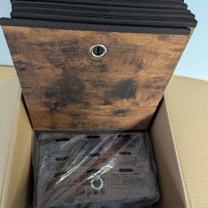 SONGMICS Storage Cubes, Set of 12 Storage Bins with Handles, Foldable Oxford Fab