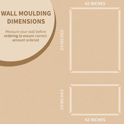 InstaPanel Accent Wall Molding for Interior Wall Decor | Wall Moulding Paneling