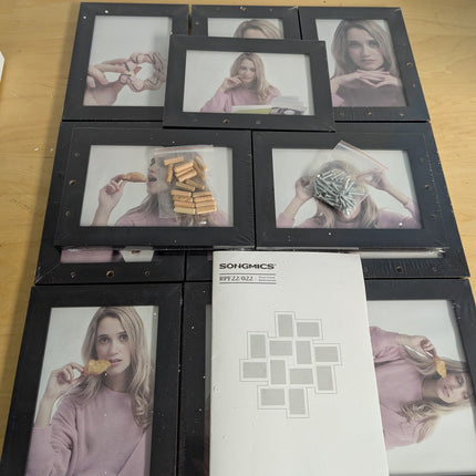 SONGMICS 4x6 Collage Picture Frames, 12-Pack Picture Frames Collage for Wall Dec
