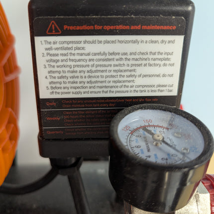 VEVOR 4.8 Gallon Air Compressor, 1.2HP 2.2 CFM@90PSI Oil Free Air Compressor Tan