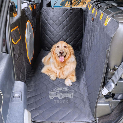 ITNAST XL Dog Seat Cover for Truck with Flip Up Rear Seats, Waterproof Dog Floor