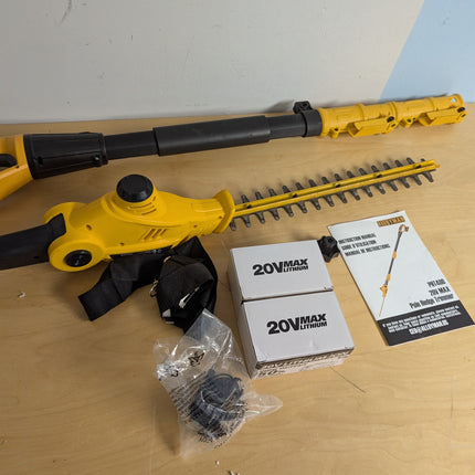 Alloyman 20V MAX Pole Hedge Trimmer,Telescoping Pole Hedge Trimmer,with 2 Packs