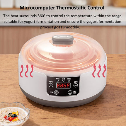 Probiotic Yogurt Machine Fully Automatic Yogurt Machine 1.2L, Timer and Constant
